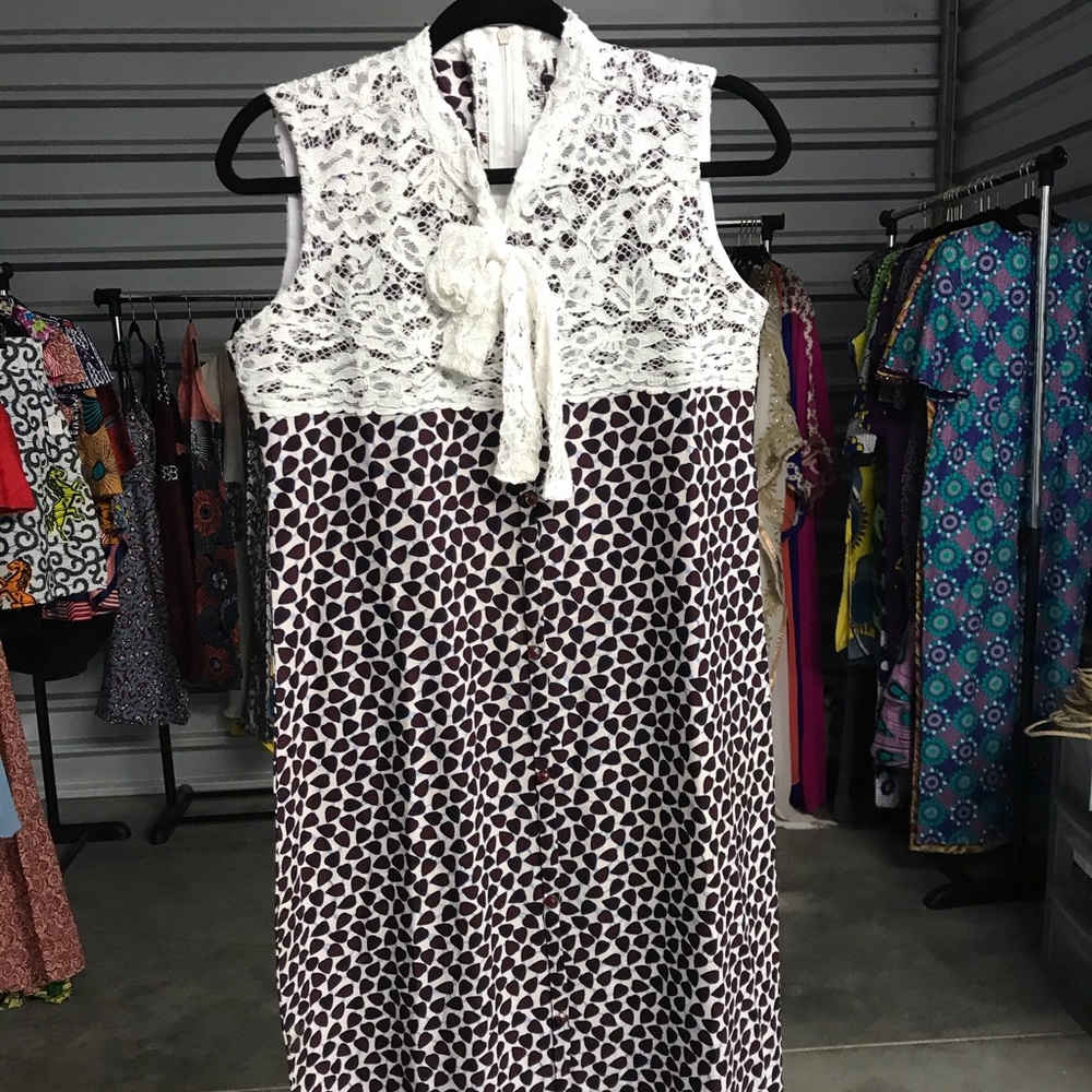 African print Ankara sleeveless pencil dress